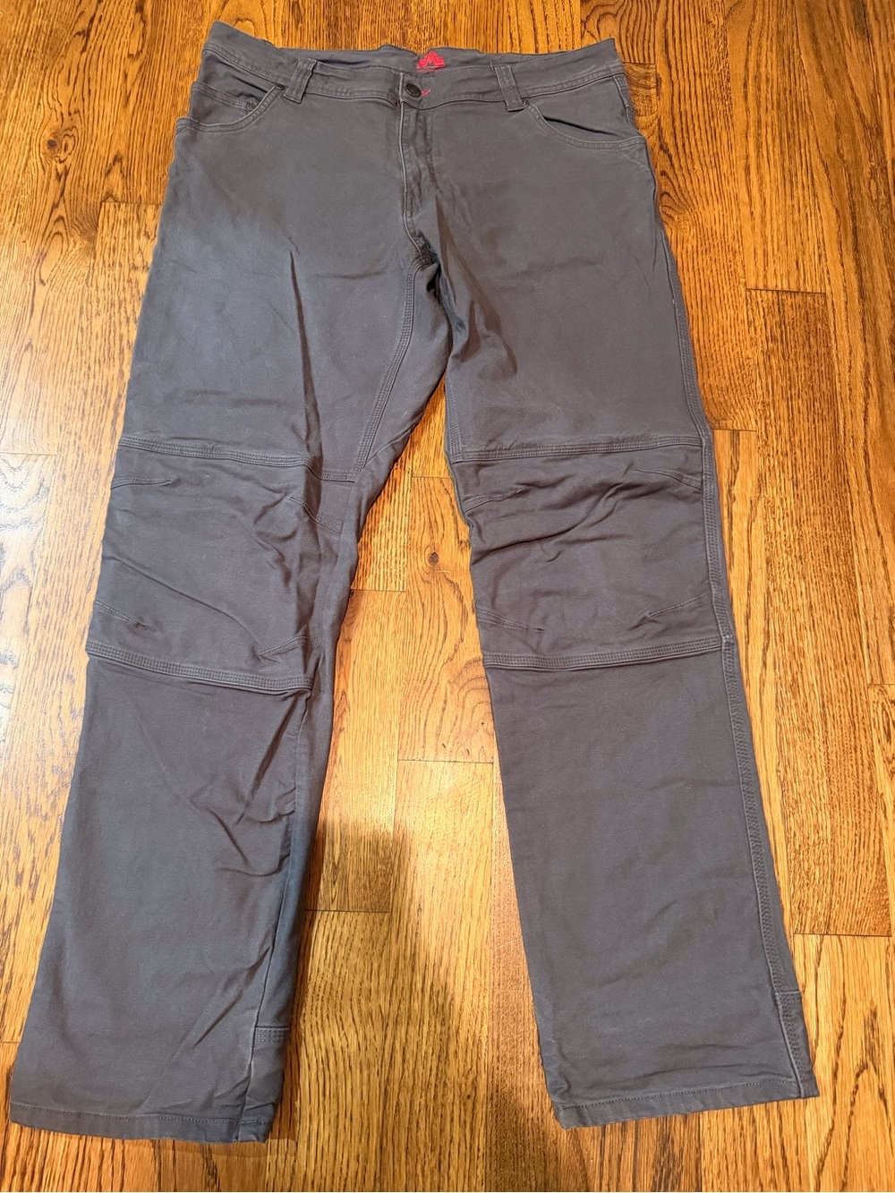 Men's Brown Knee-Panel Cargo Pants cotton